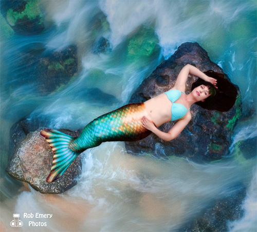 Mermaid on the rocks